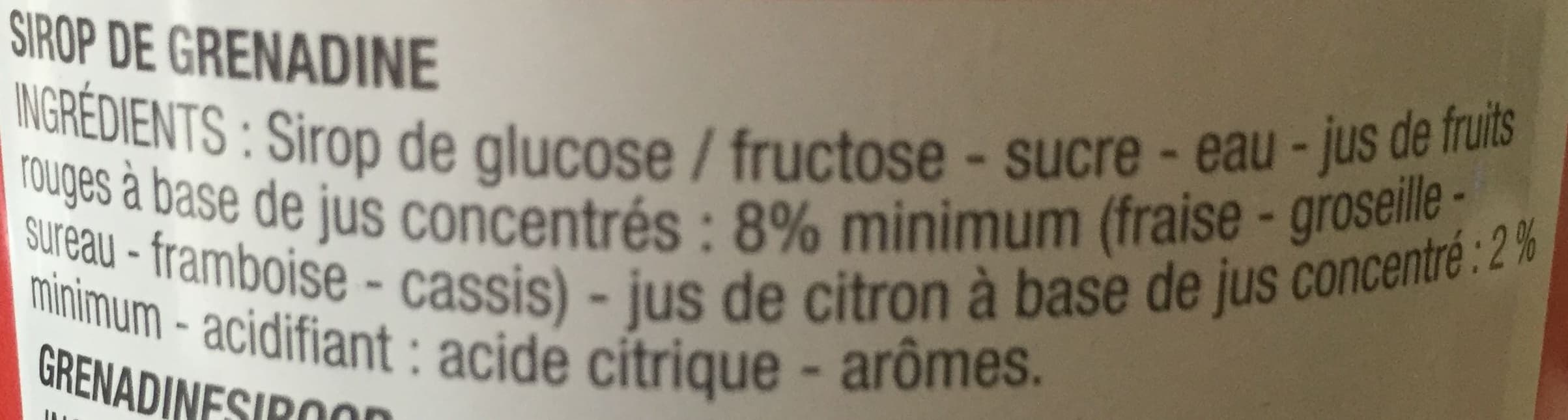 Cora Sirop de grenadine packshot