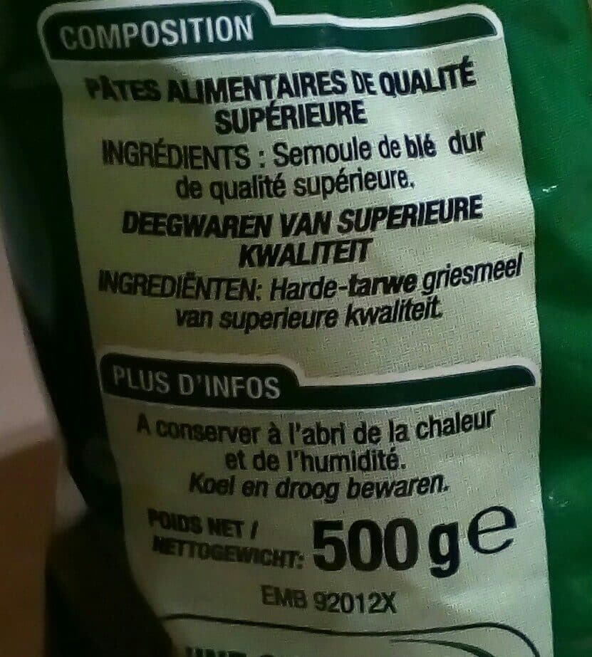 Cora Vermicelles, 500 Grammes, Marque Cora packshot