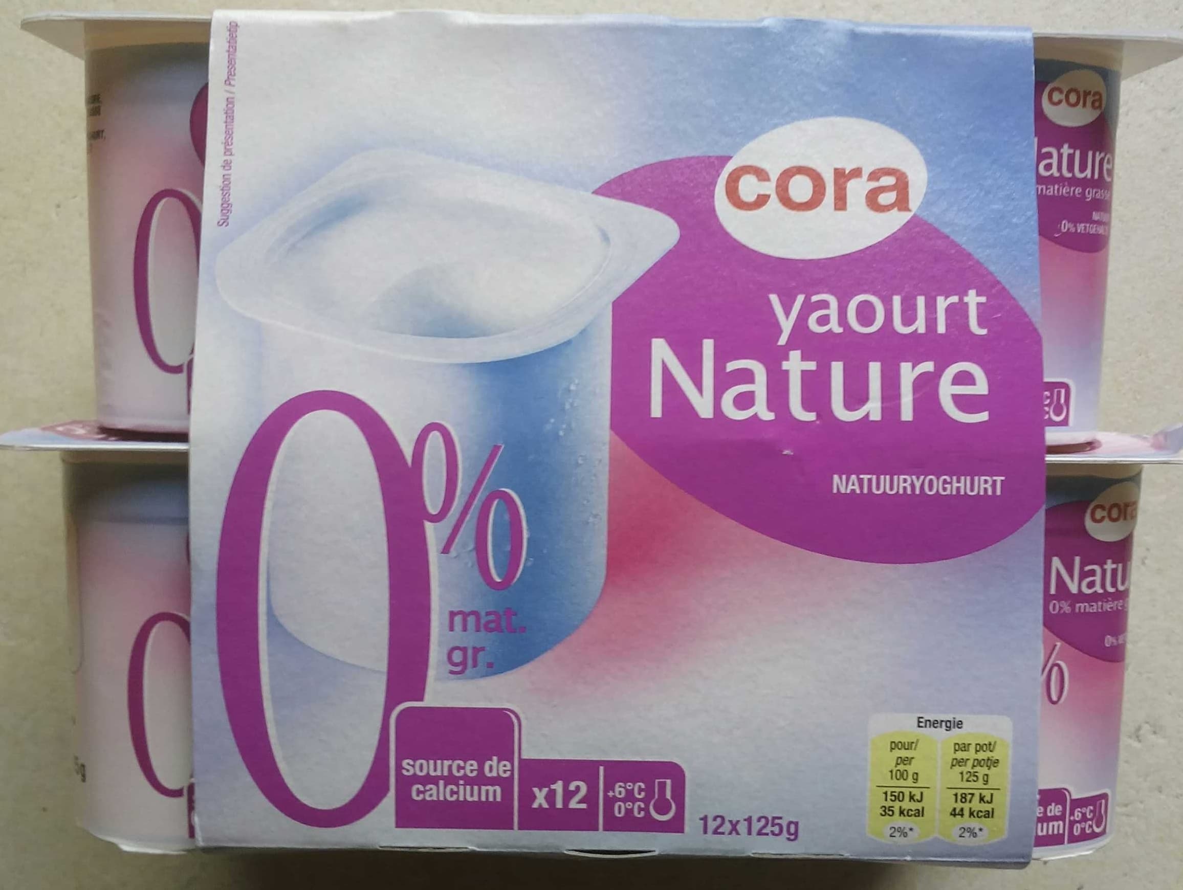 Cora Yaourt Nature (0% MG) packshot