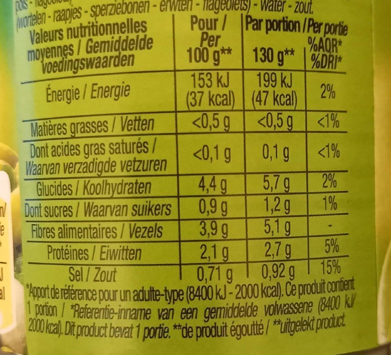 Cora Macédoine De 5 Légumes packshot