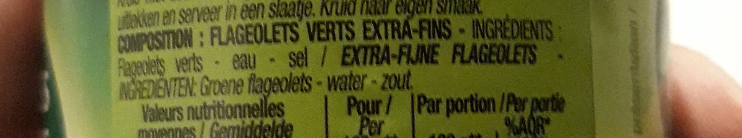 Cora Flageolets verts extra-fins packshot