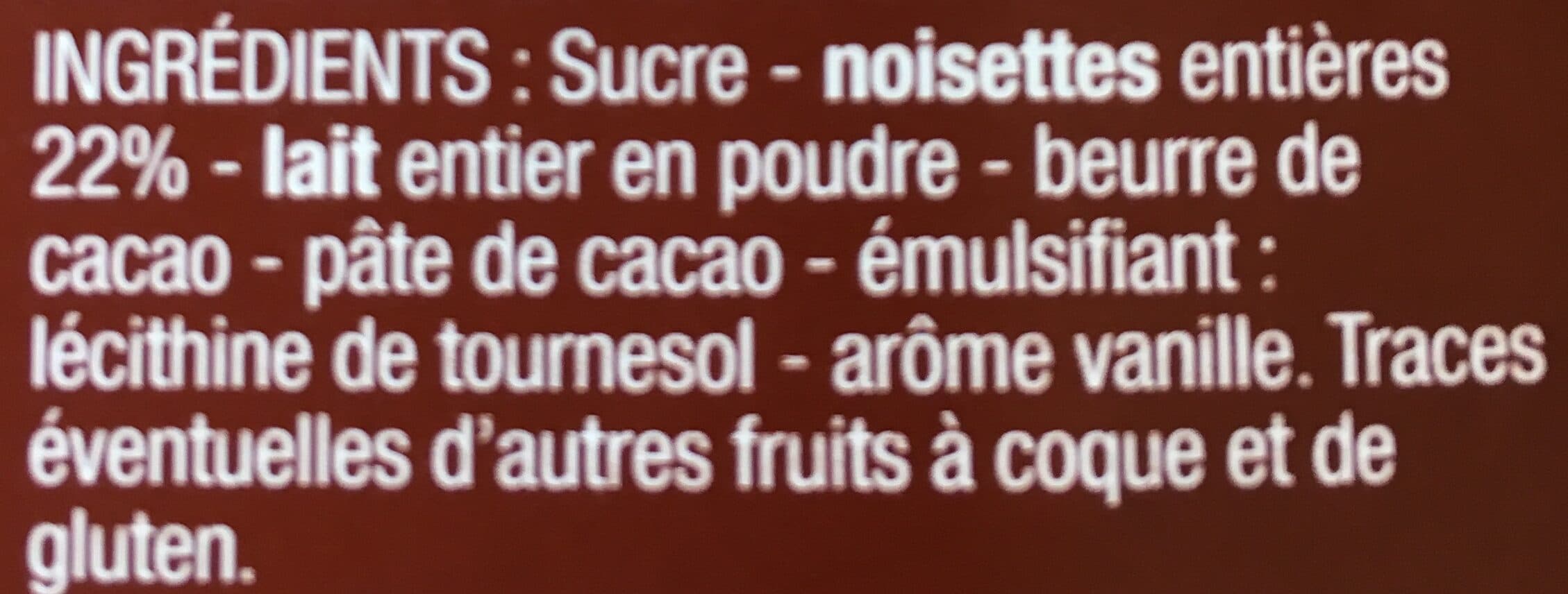 Cora Chocolat Au Lait Et Noisettes packshot