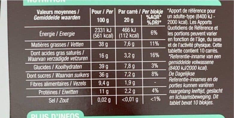 Cora Chocolat Noir Et Amandes packshot