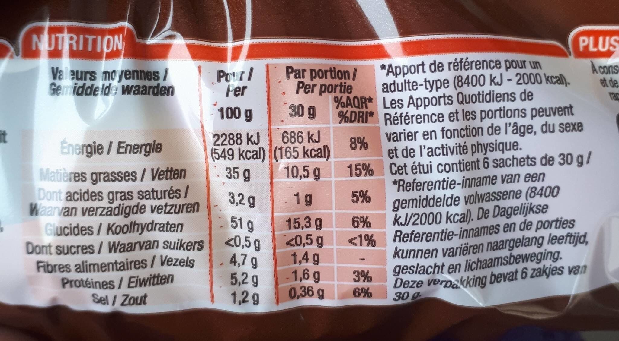 Cora Chips 6 Fois 30 Grammes packshot