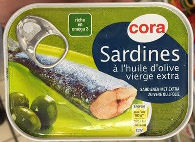 Cora Sardines à l'huile d'olive packshot