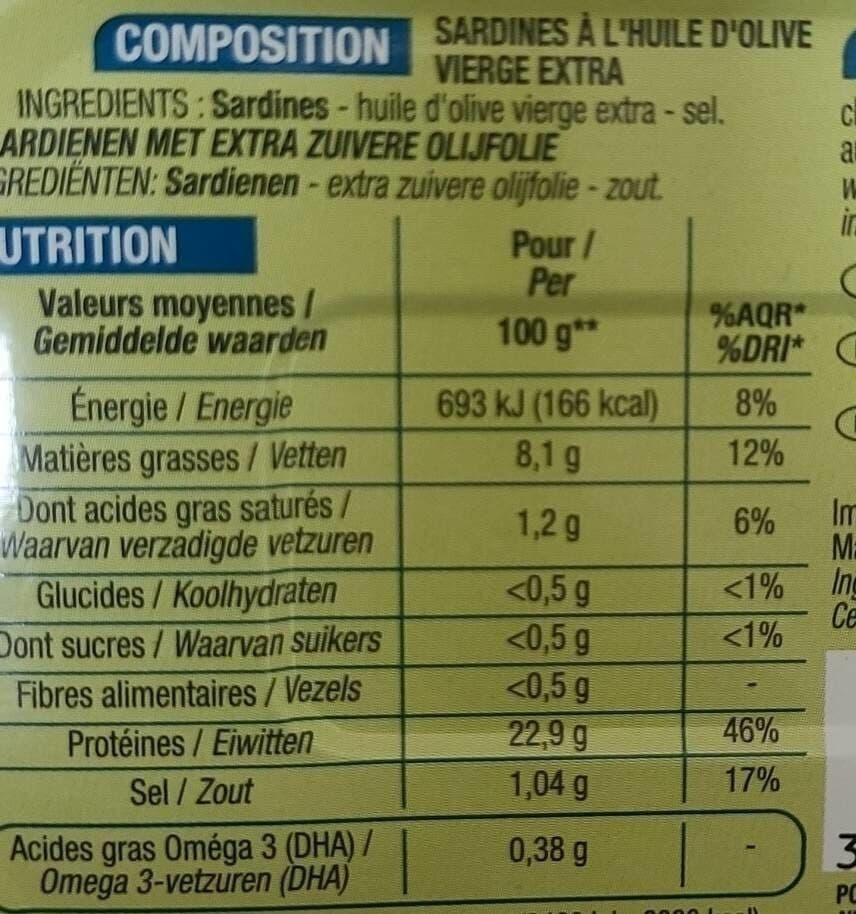 Cora Sardines à l'huile d'olive packshot