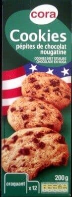 Cora Cookies pepites de chocolat nougatine packshot