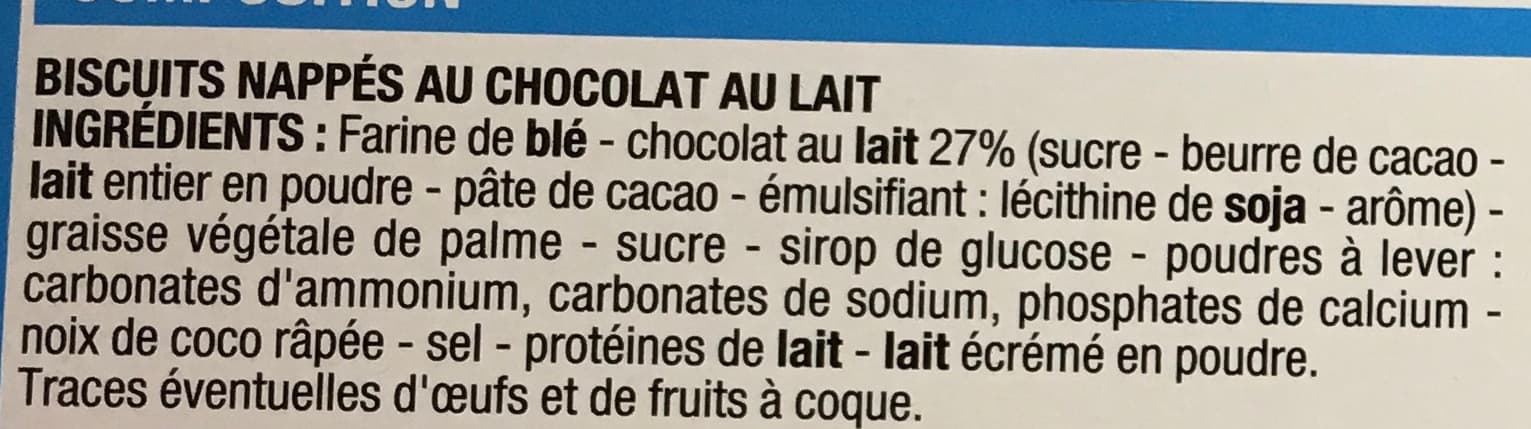 Cora Sablés napés Chocolat au lait packshot