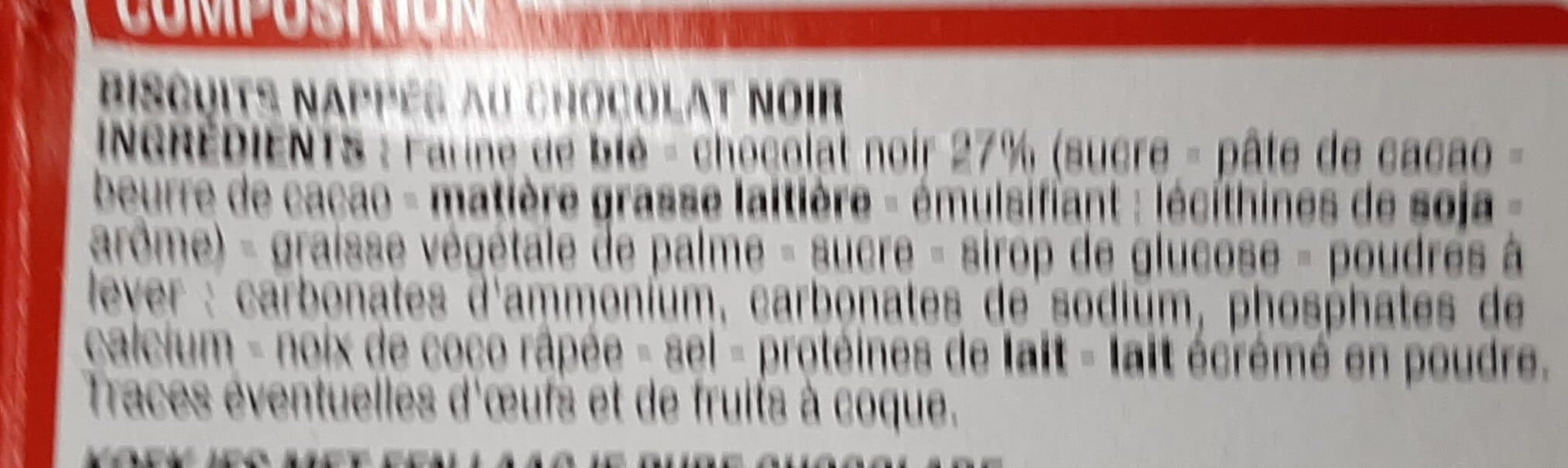 Cora Sablés nappés chocolat noir packshot