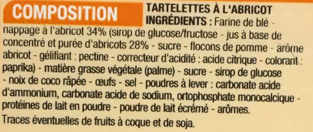 Cora Tartelettes abricot packshot