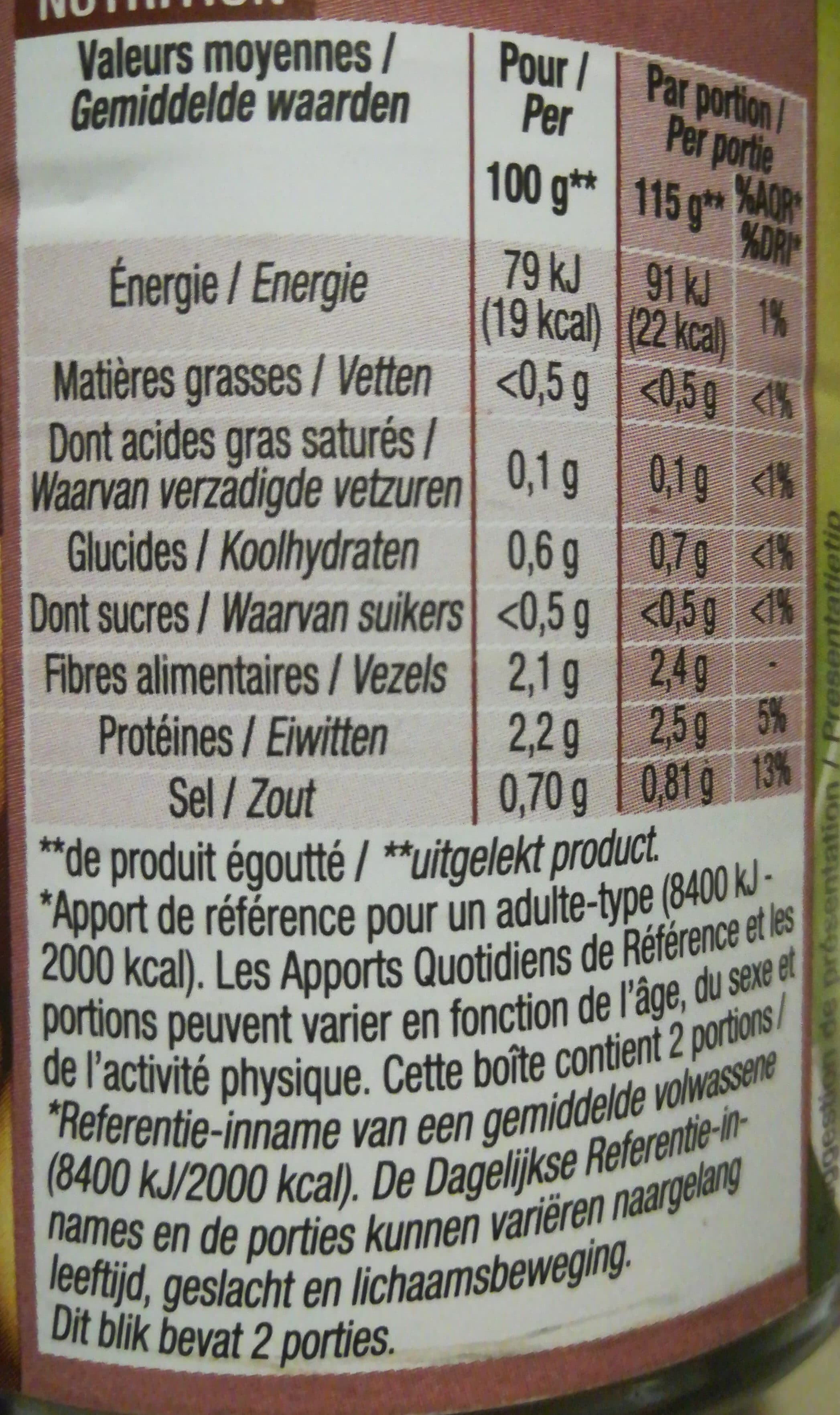 Cora Champignons de Paris 1er choix packshot