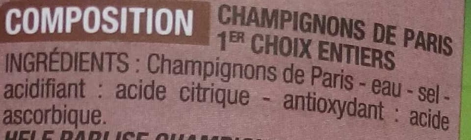 Cora Champignons de Paris 1er choix packshot