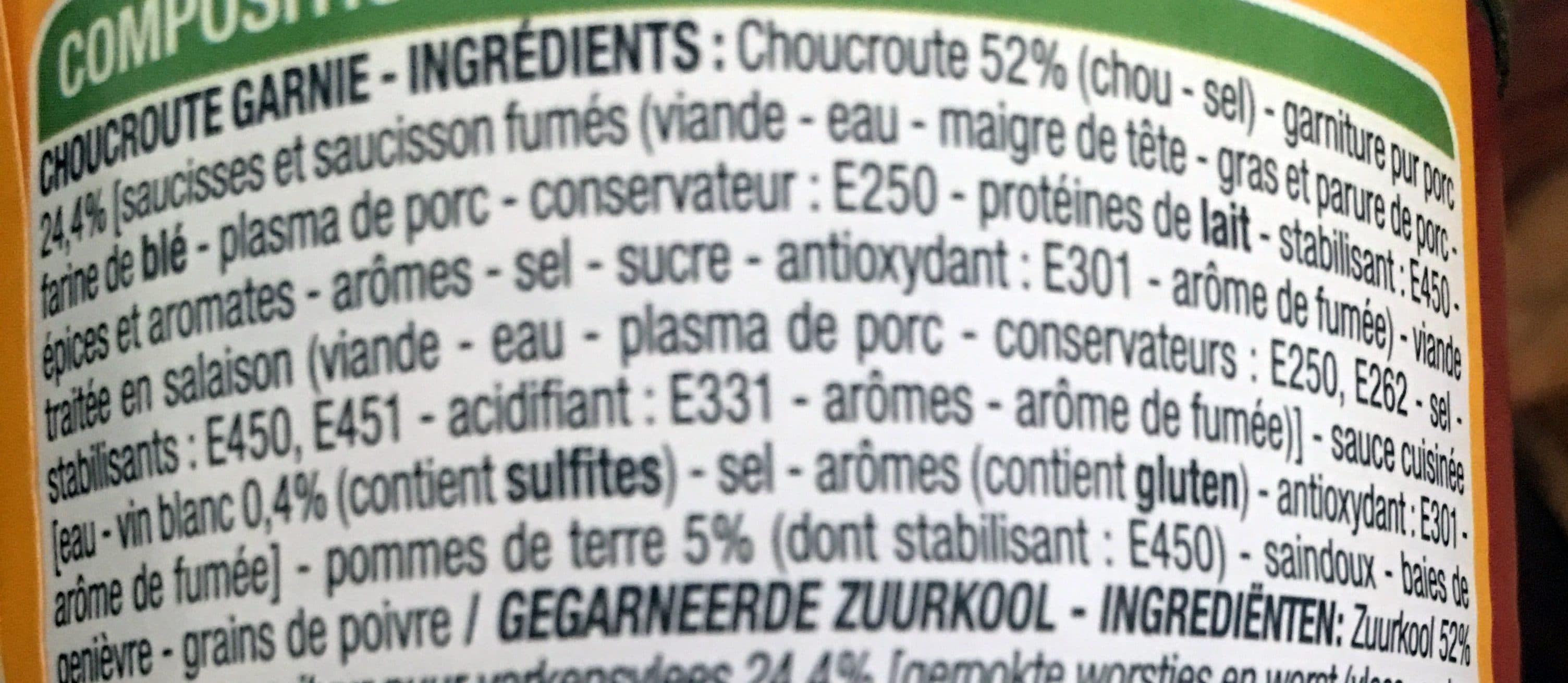 Cora Choucroute Garnie packshot