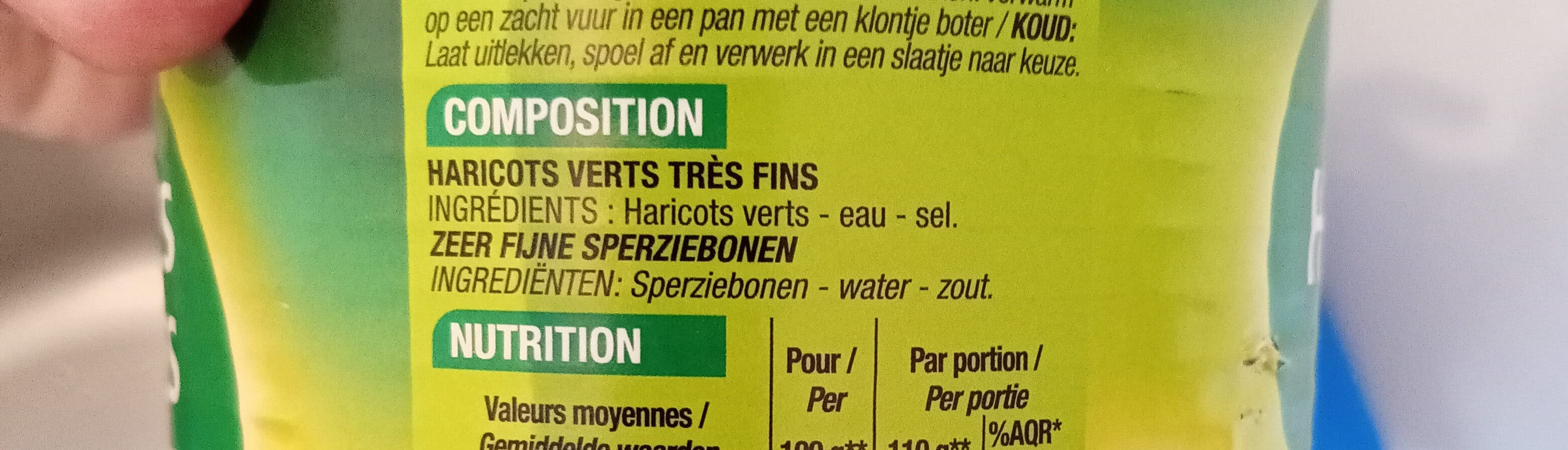 Cora Haricots Verts Très Fins, 440 Grammes, Marque Cora packshot