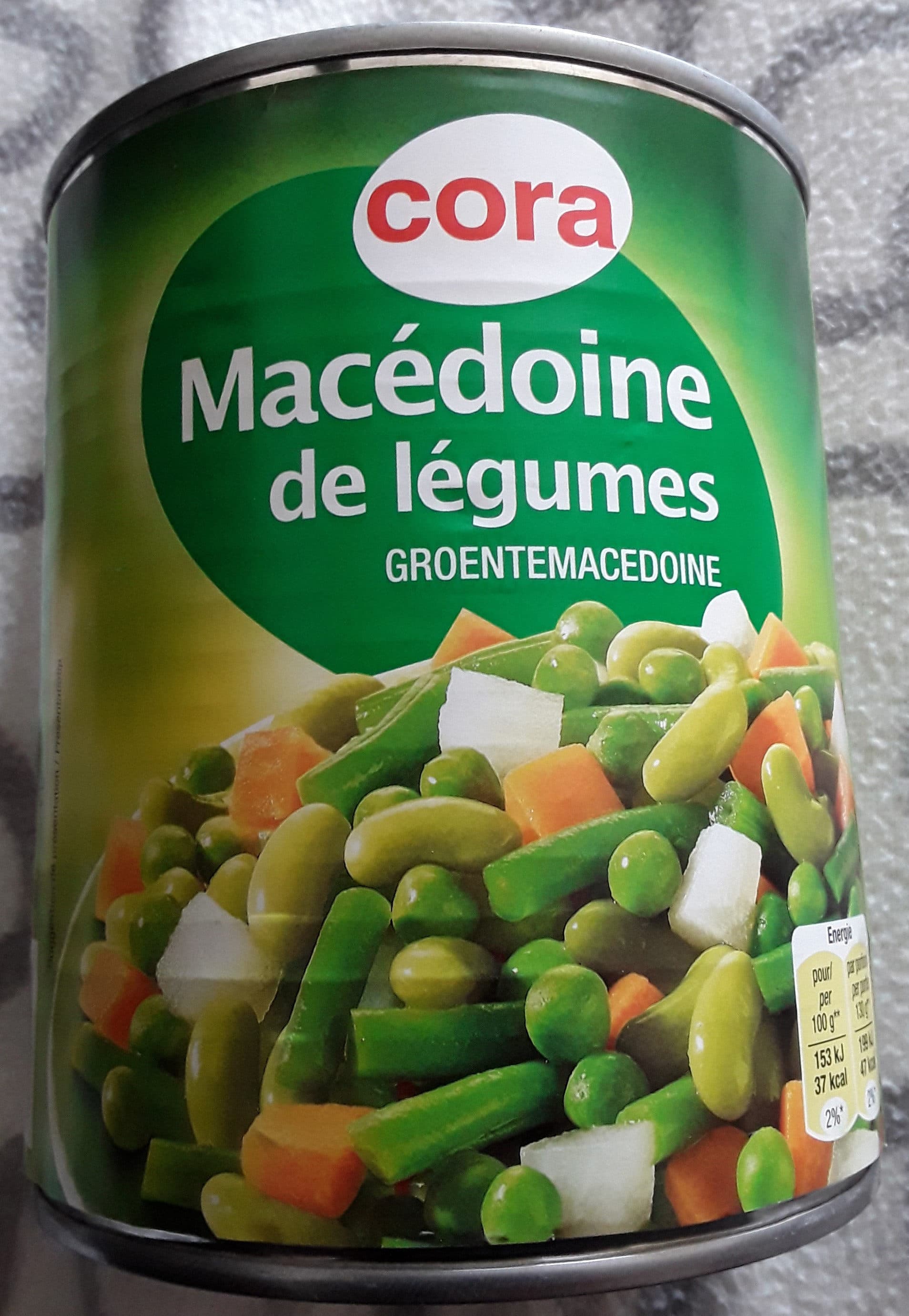 Cora Macédoine De Légumes, 530 Grammes, Marque Cora packshot
