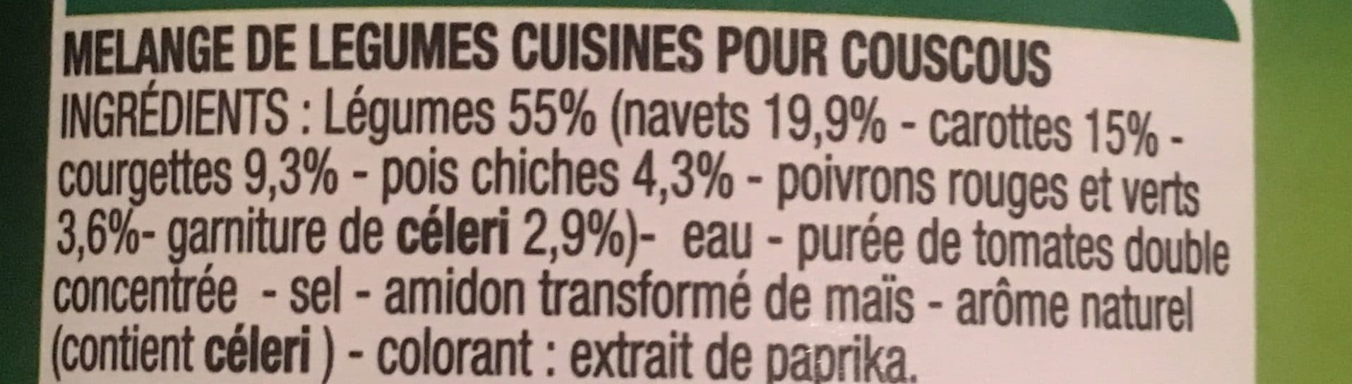 Cora Légumes pour couscous packshot