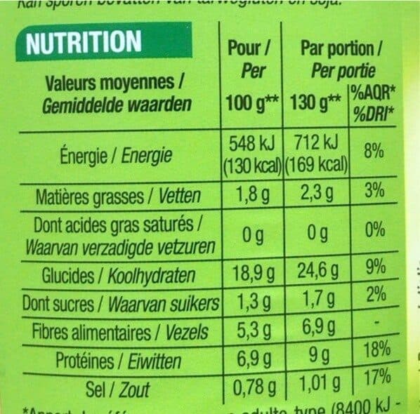 Cora Pois Chiches packshot