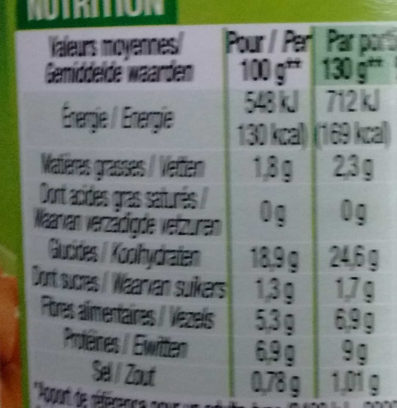 Cora Pois chiches packshot