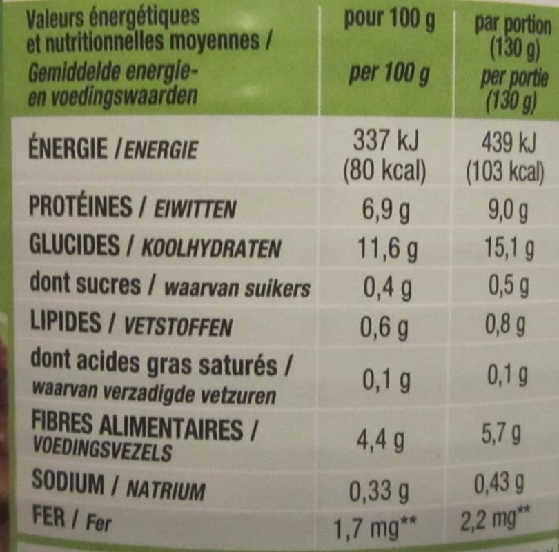 Cora Lentilles préparées packshot