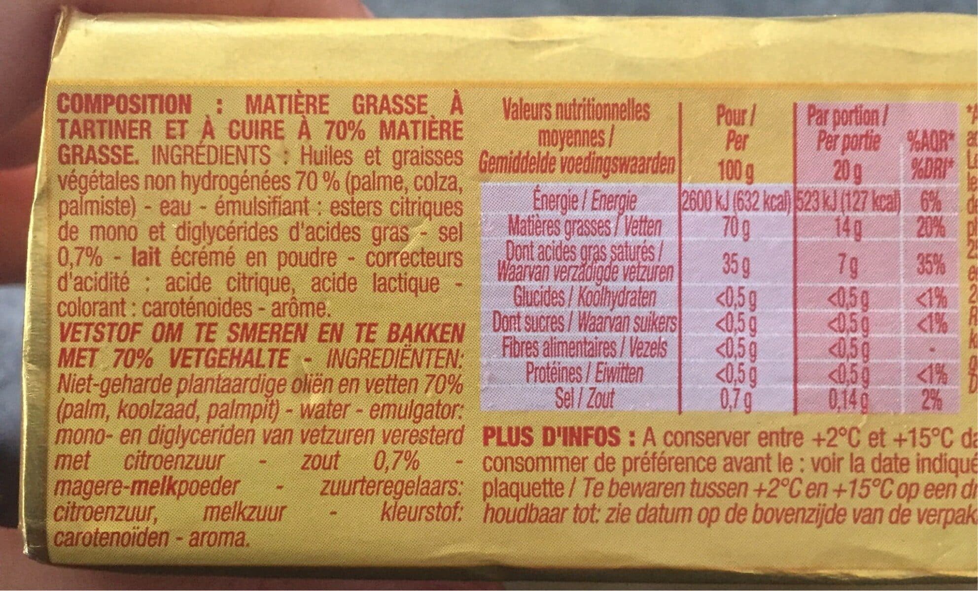 Cora Margarine spéciale cuisson et pâtisserie packshot