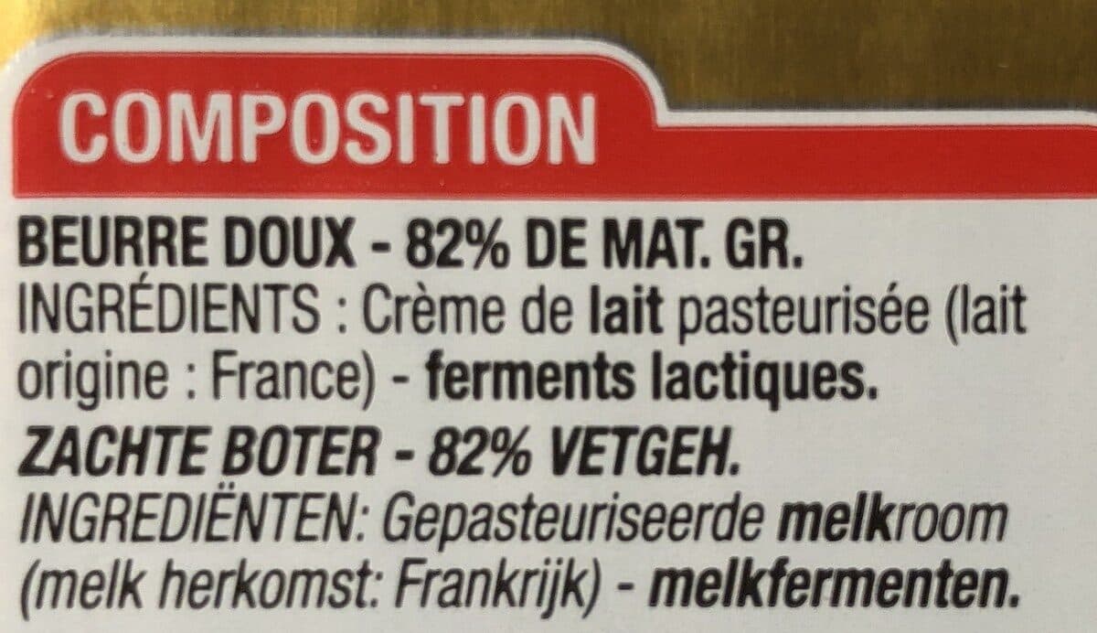 Cora Beurre doux packshot