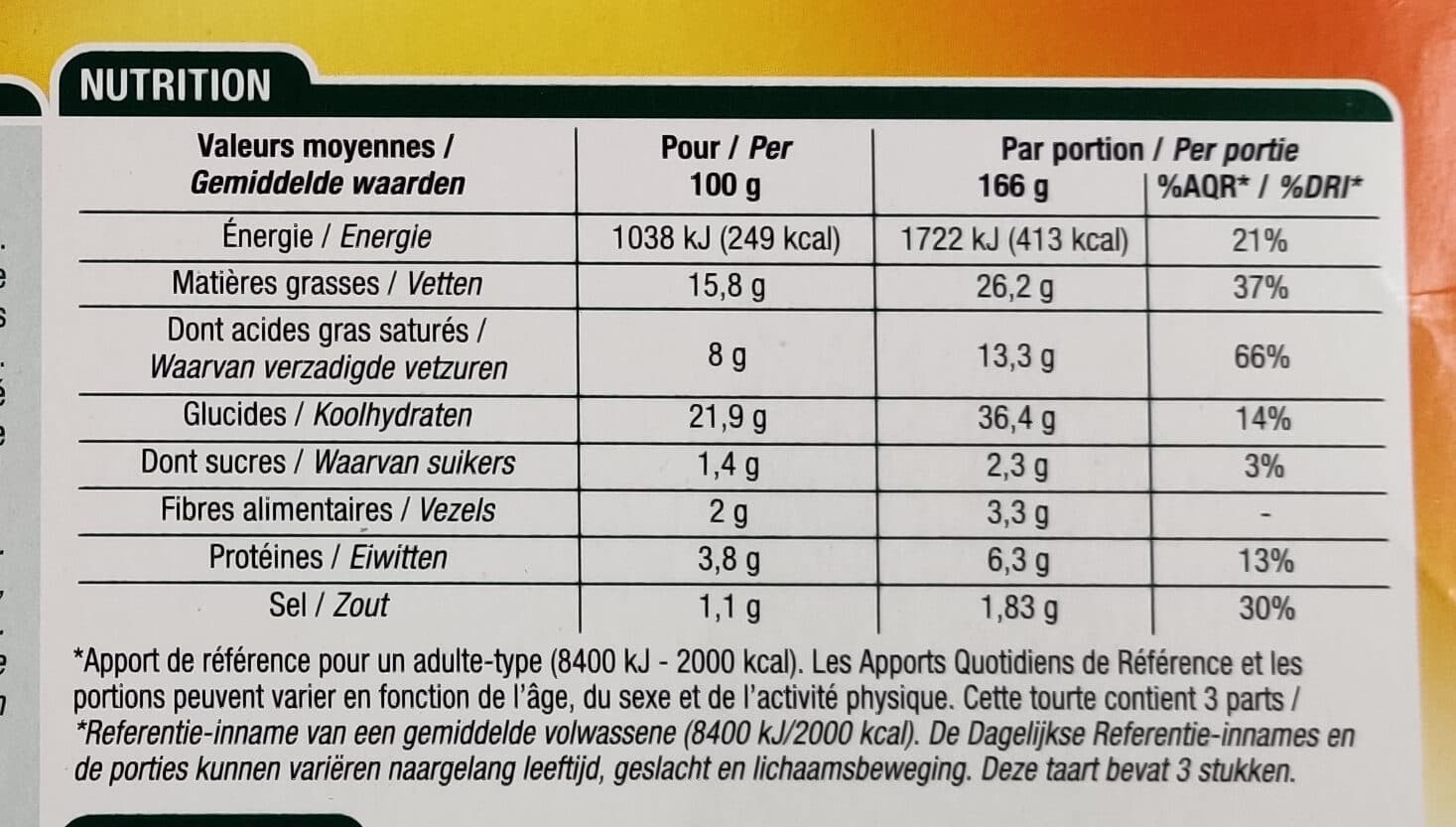 Cora Tourte Aux Champignons, 500 Grammes, Marque Cora packshot