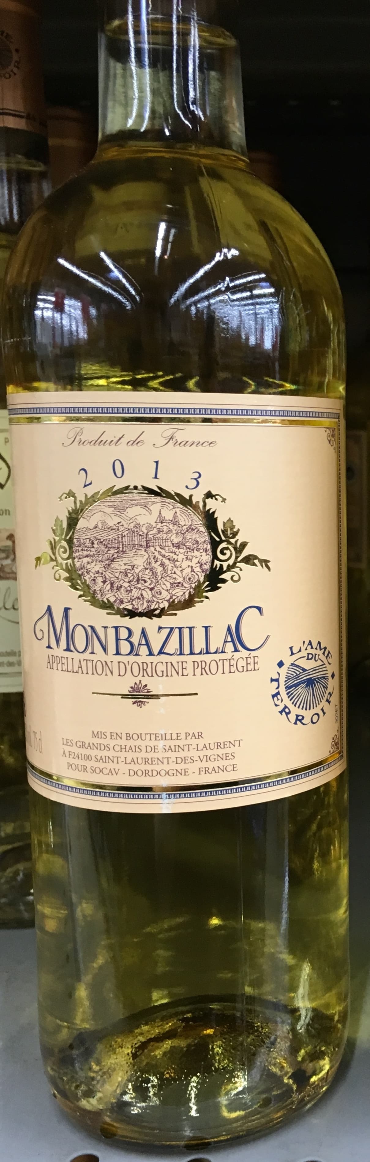 L'Âme du Terroir Monbazillac 2013 packshot