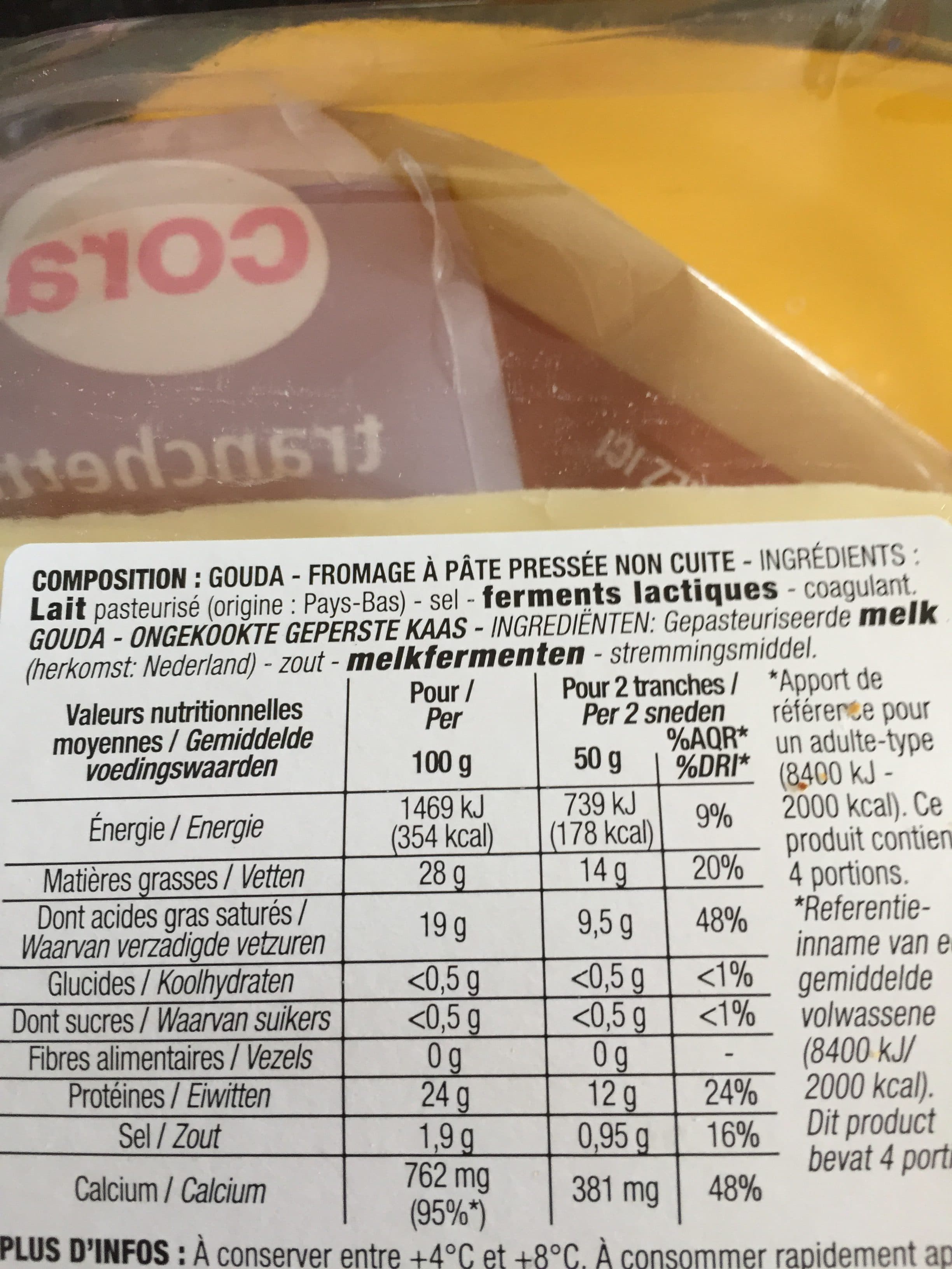 Cora Gouda En Tranchettes packshot