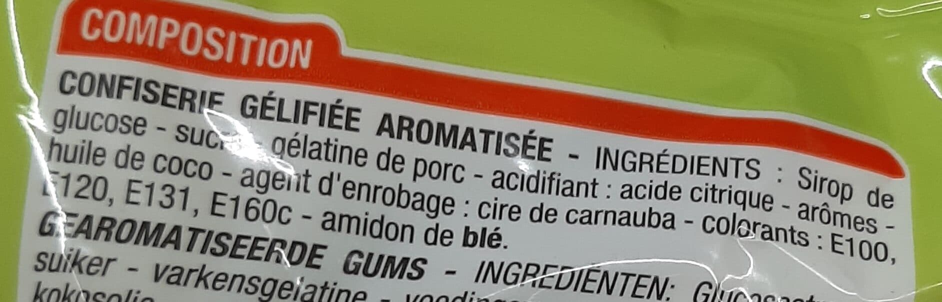 Cora Crocodiles, Sachet De 250 Grammes, Marque Cora packshot
