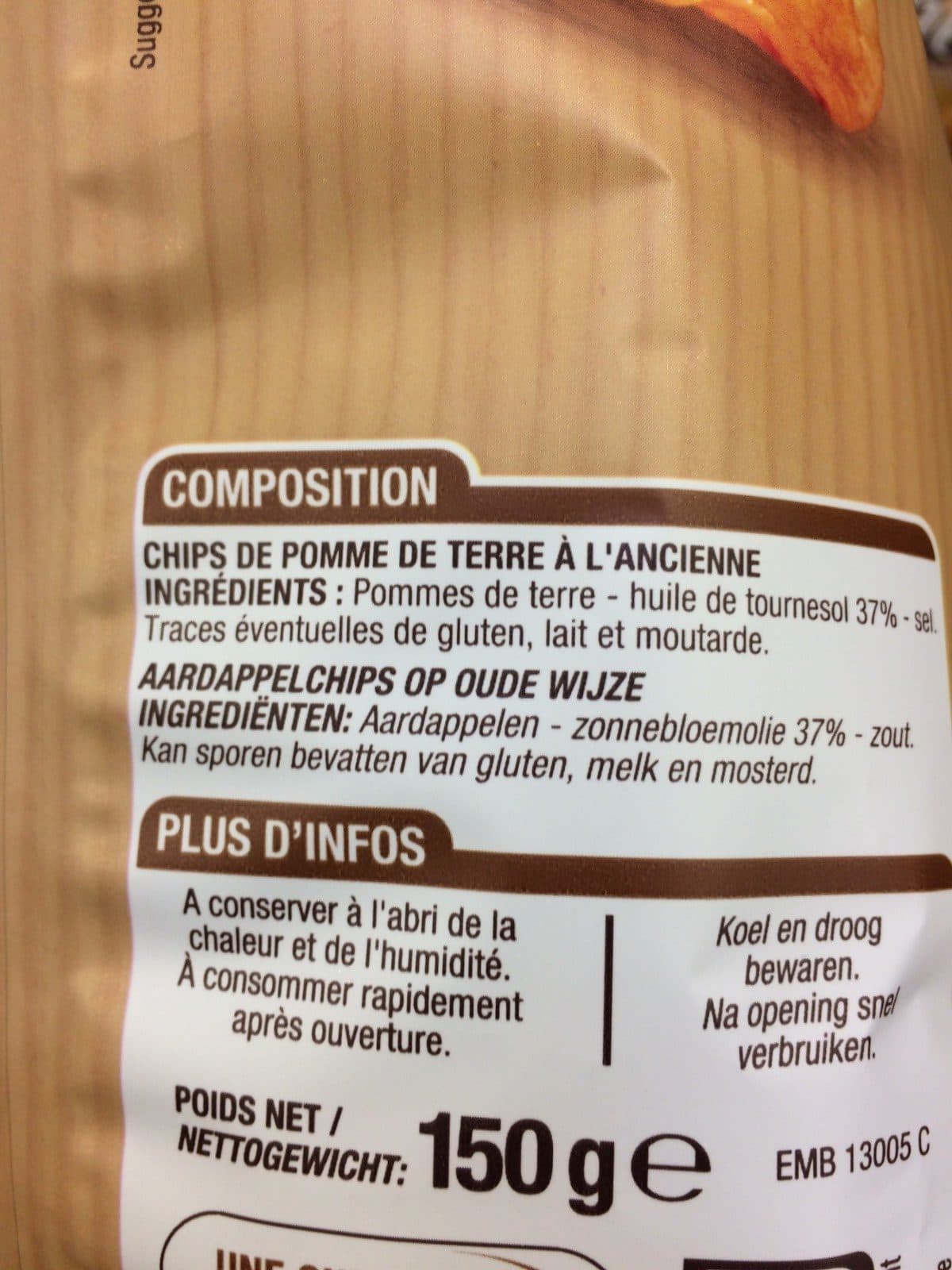 Cora Chips à l'ancienne packshot
