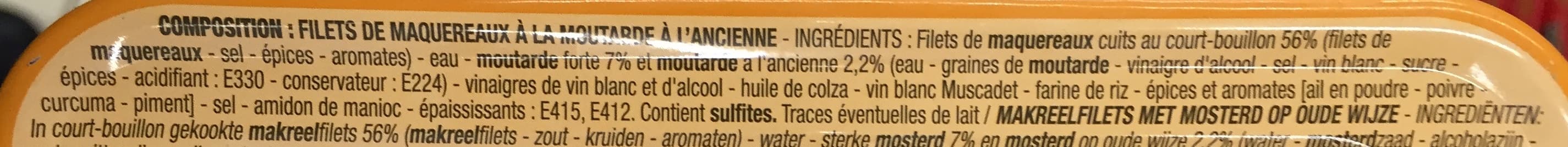 Cora Filets de Maquereaux (à la moutarde à l'ancienne) packshot
