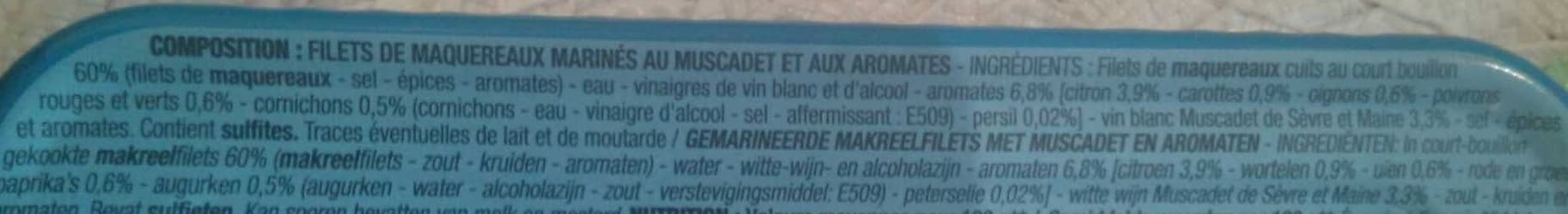 CORA Filets de maquereaux marines au muscadet packshot