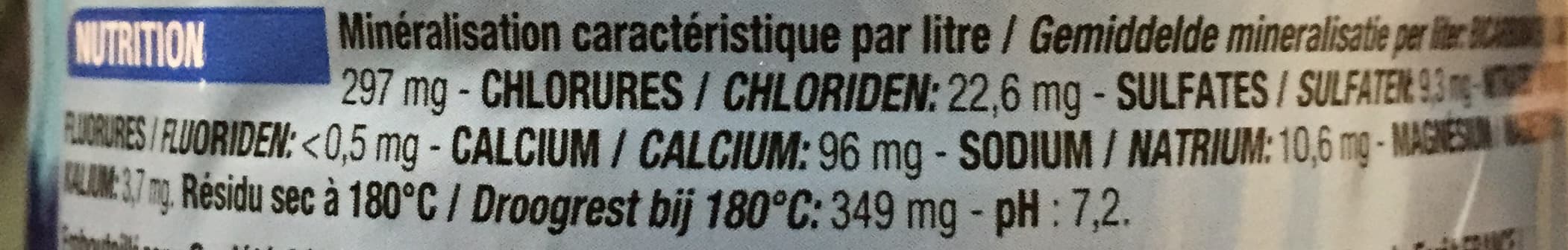 Cora Eau minérale naturelle source Montfras packshot