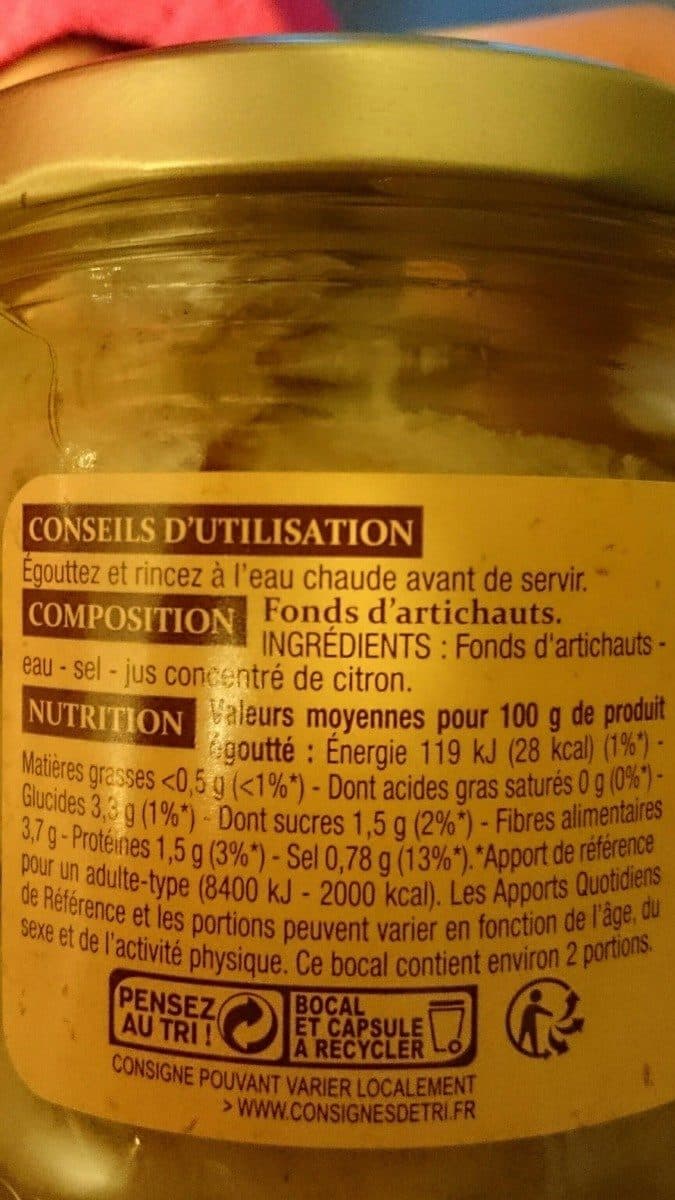 Cora Fonds d'artichauts - Patrimoine Gourmand packshot