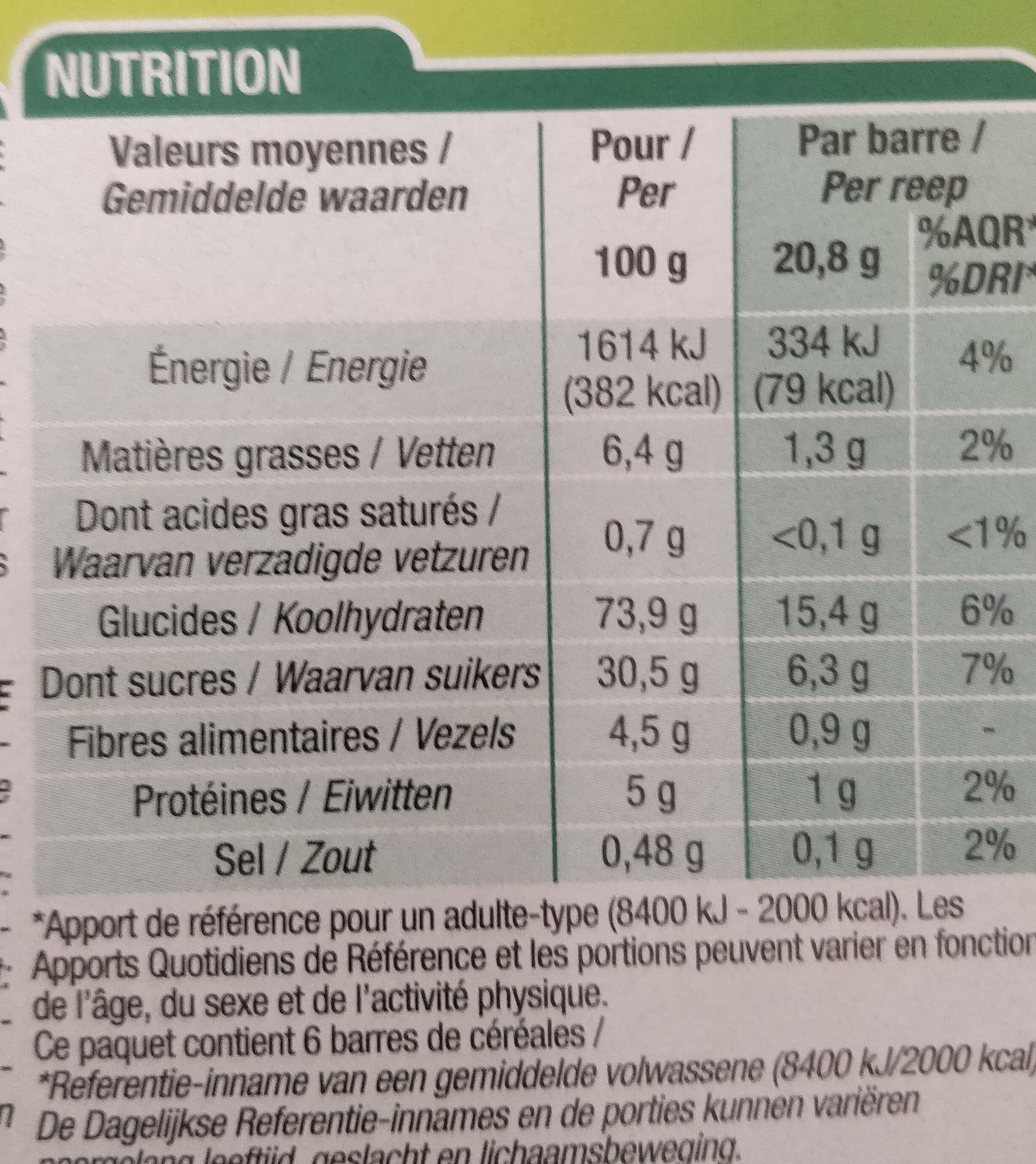Cora 6 Barres Céréales Pomme Verte packshot