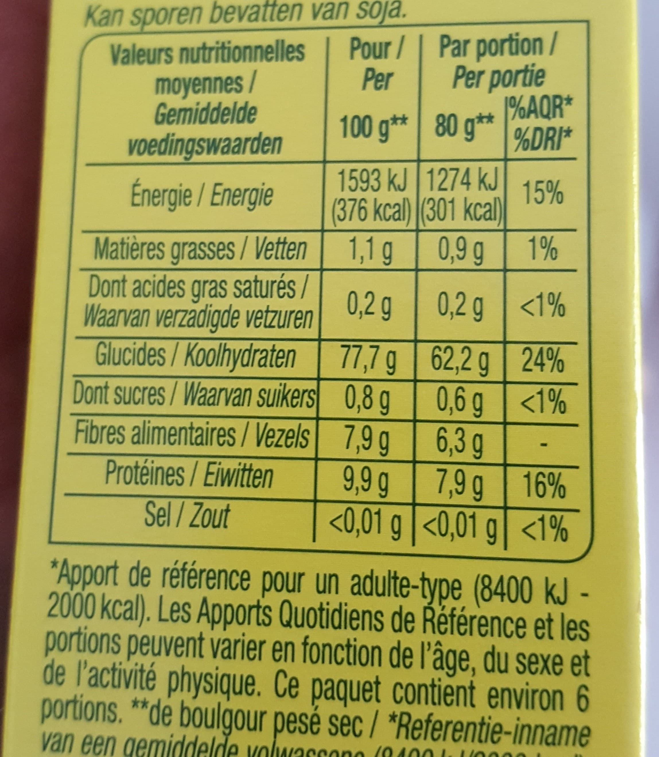 Nature Bio Boulgour packshot