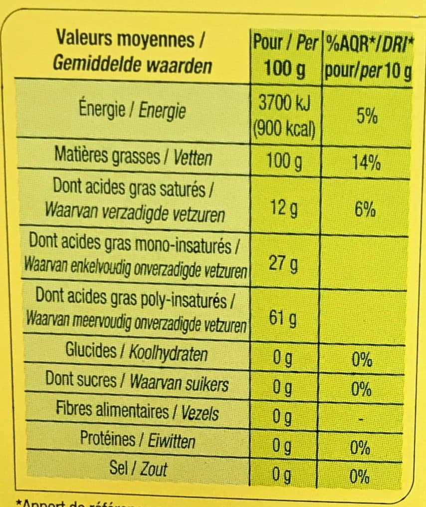 Nature Bio Huile Vierge De Tournesol - Derniers Stocks packshot