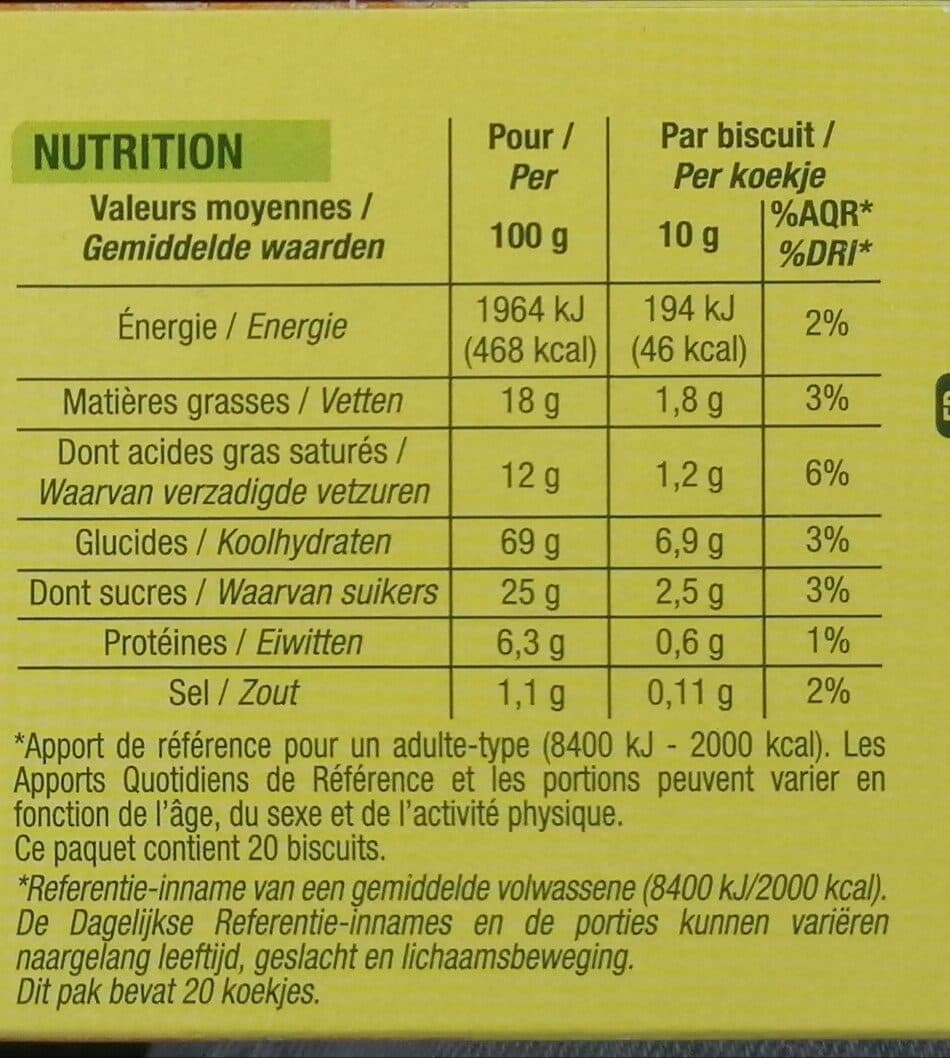 Nature Bio Sablés pur beurre Bio packshot