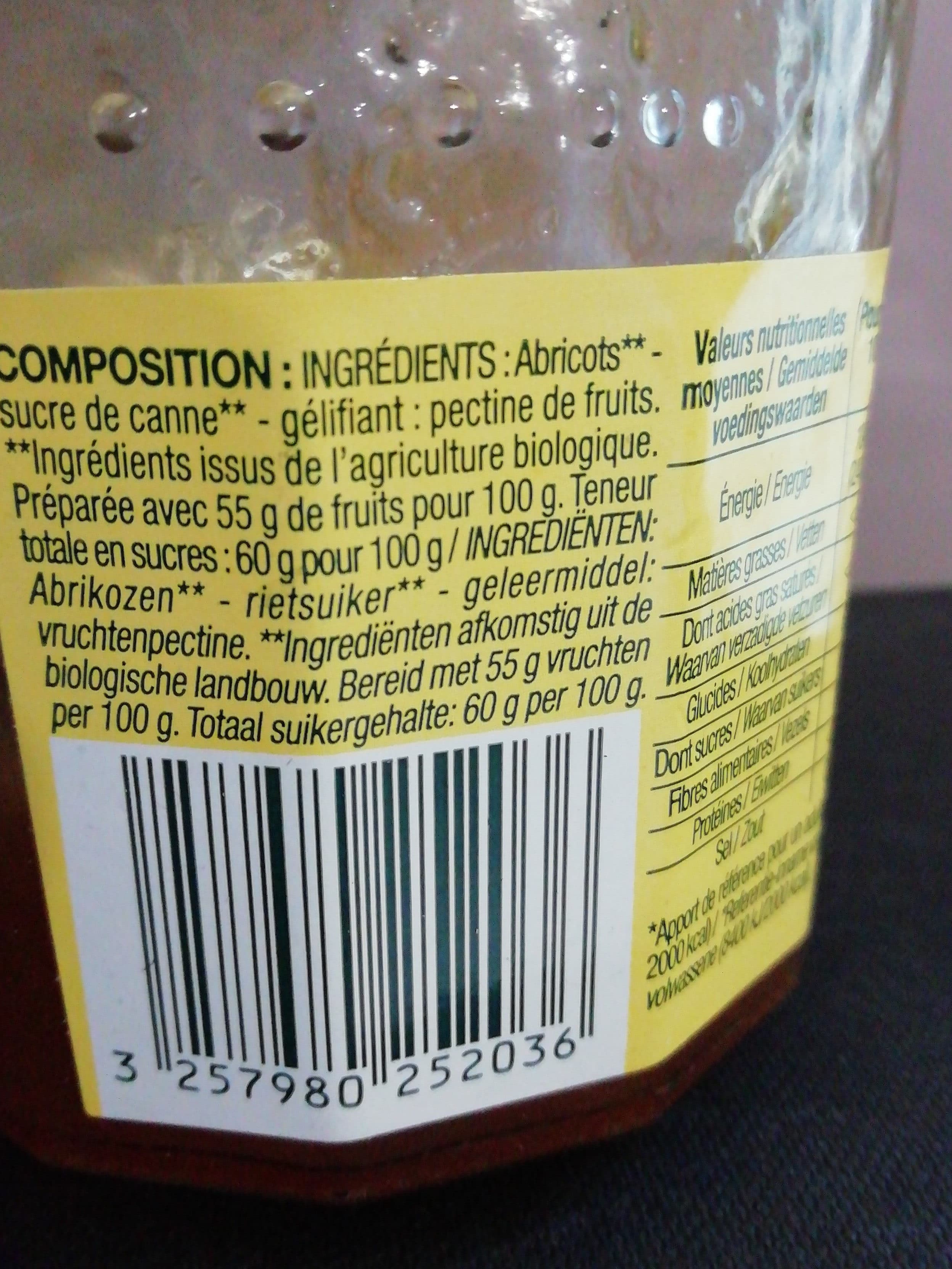 Nature bio Confiture Extra Abricot packshot