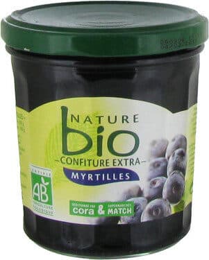 Nature bio Confiture Extra Myrtille - Derniers Stocks packshot