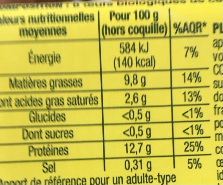 Cora œufs bio nature packshot