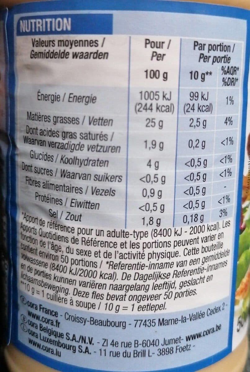 Cora Vinaigrette Nature packshot