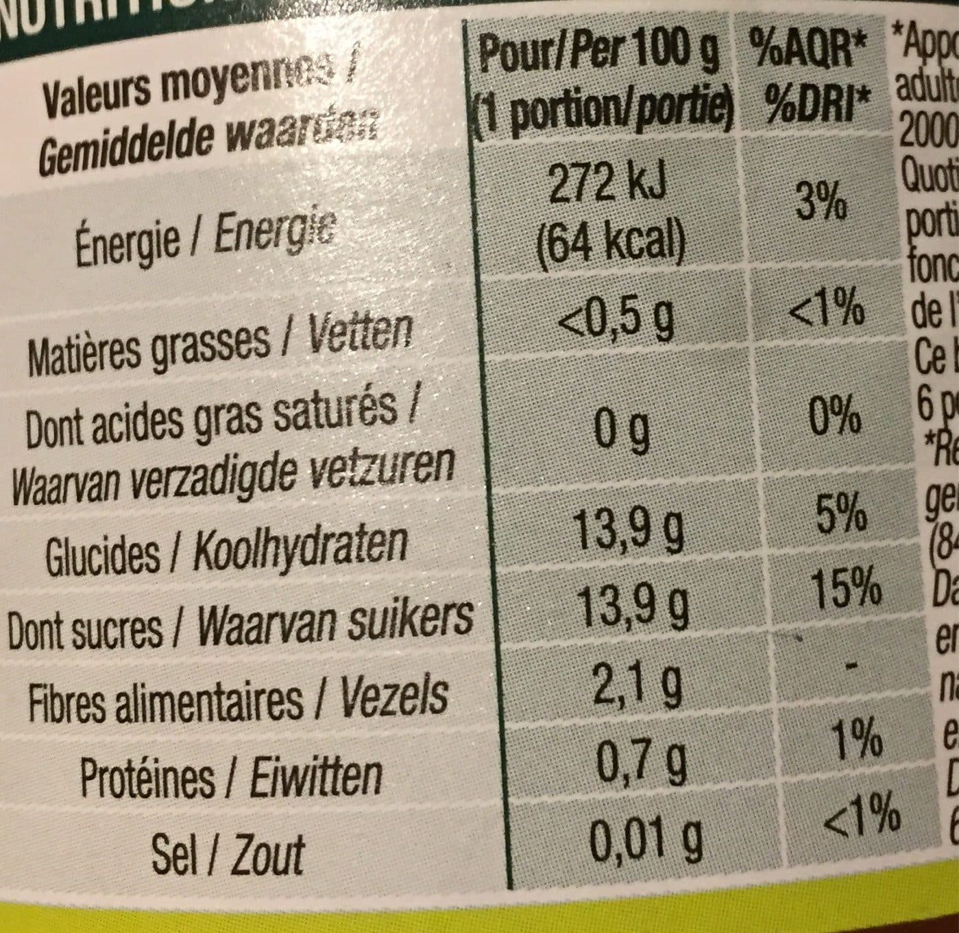 Cora Compote De Pêche Allégée packshot
