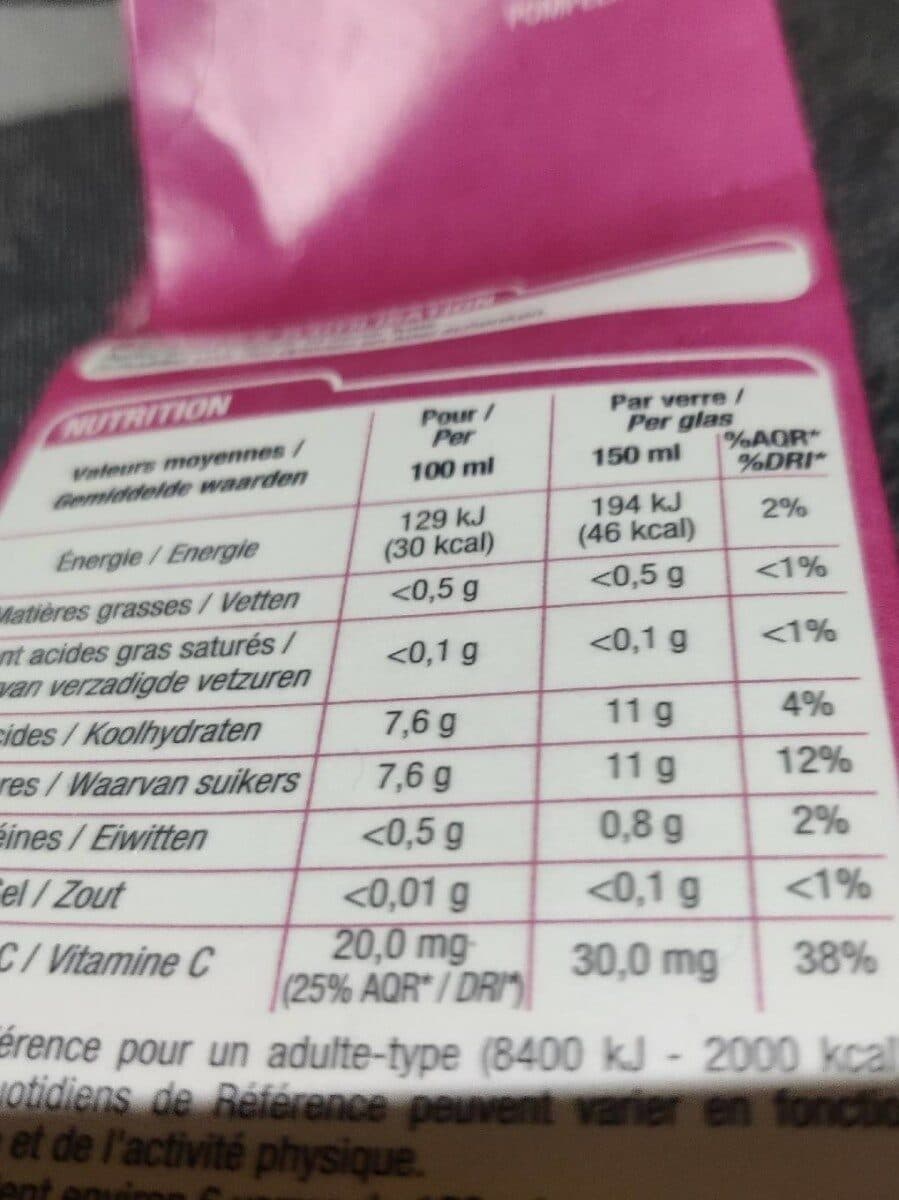 Cora Pur jus de pamplemousse rose packshot
