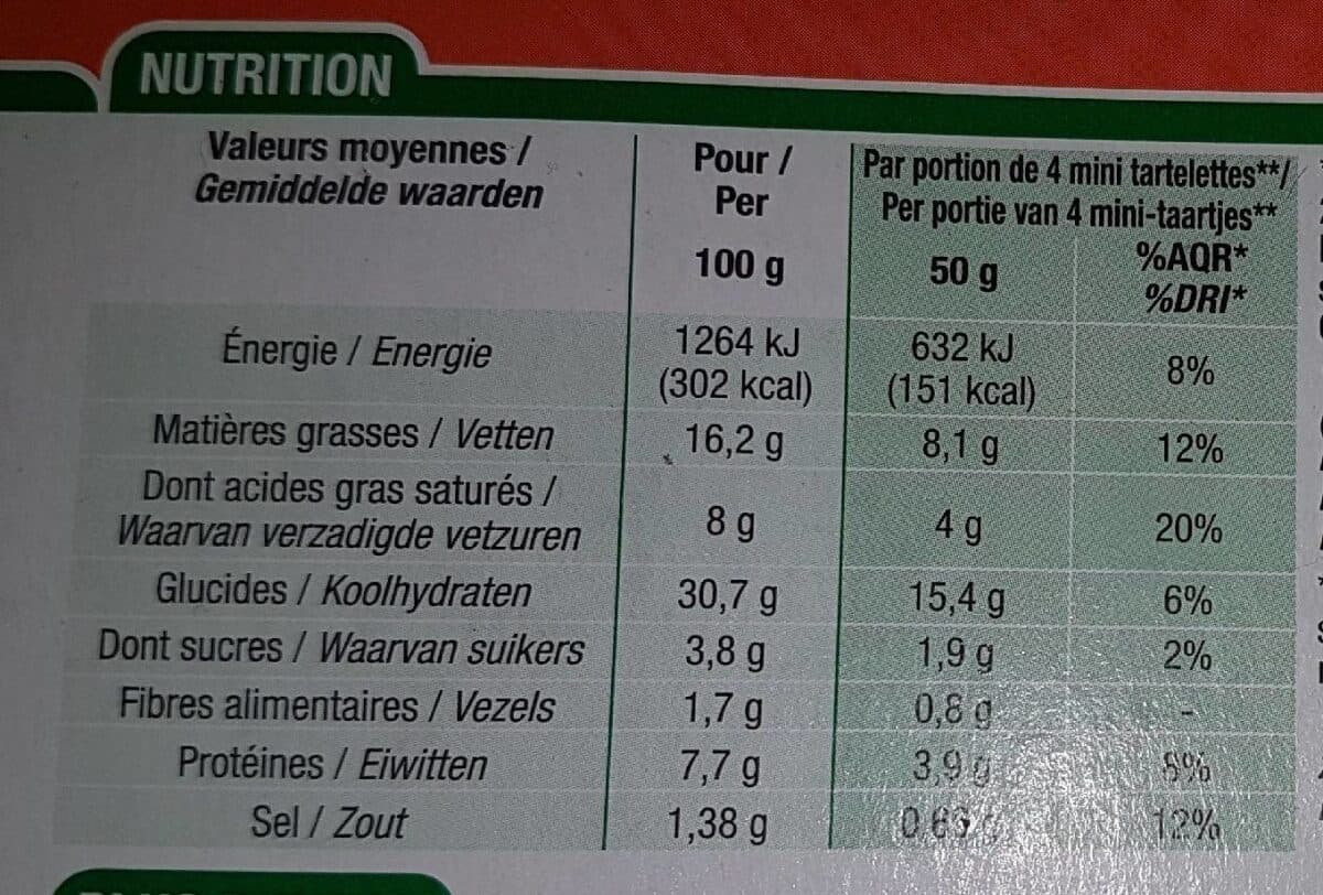 Cora 24 Mini Tartelettes Salées, 280 Grammes, Marque Cora packshot