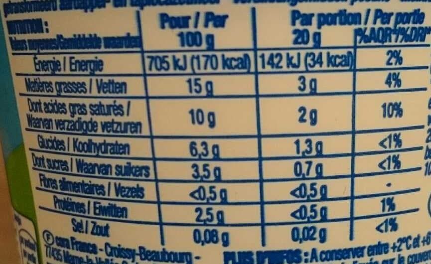 Cora Crème fraîche Légère (15 % MG) packshot