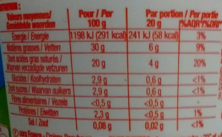 Cora Crème fraîche Épaisse (30 % MG) packshot