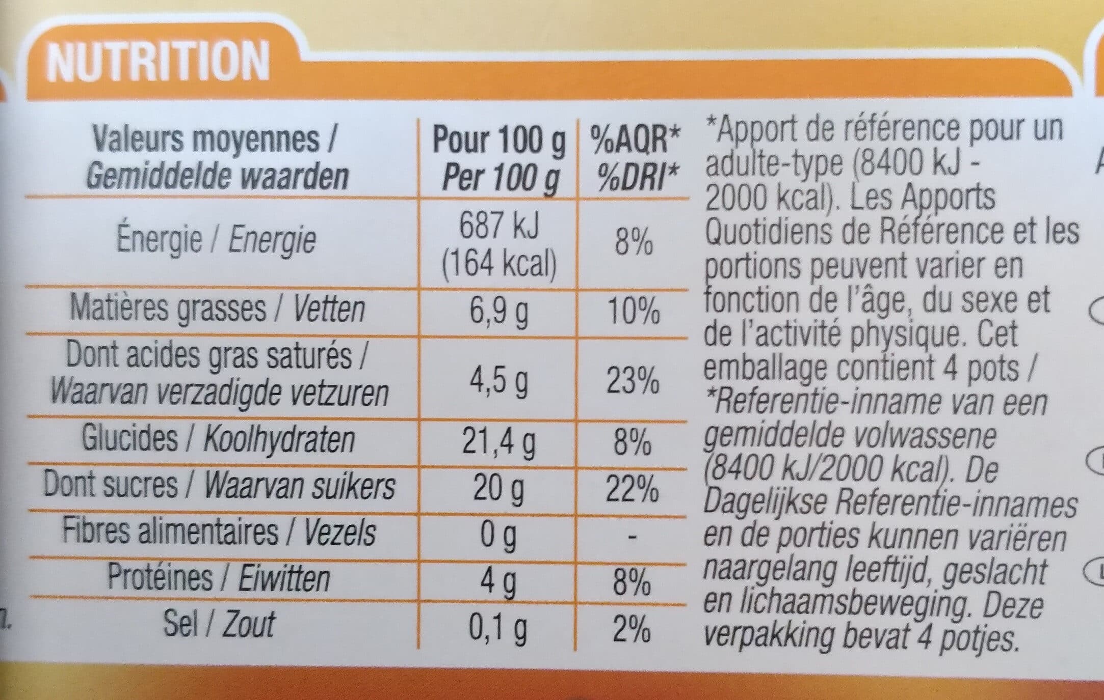 Cora Crème aux œufs saveur vanille packshot