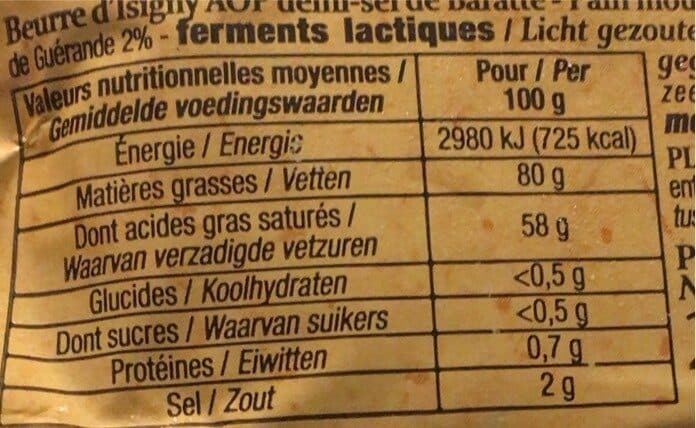 Patrimoine Gourmand Beurre d'Isigny packshot