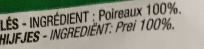 Cora Poireaux en rondelle packshot